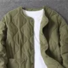 メンズファーフェイクファーファー秋の冬Oneck Quilted Jacket Men's Buresatile Army Green Retro Thained Coated Men Techwear Button Up特大ジャケット231109