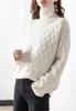 Women Sweters kaszmirowy sweter kobiety Turtleck Pure Color Knited Pullover luźne kobiety