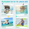 Goggles Kids Swimming Clear Vision No Leaking Anti-fog 100% UV Protection Anti-glare Free and Comfortable for 6-14 Years Boys Girls P230408