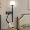 Lampa ścienna LED salon sypialnia sypialnia do czytania domowy dom BAT BAR ZAGROŻNOŚCIOWEJ Regulowany nowoczesny prosty i spersonalizowany