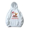 Hoodies Sweatshirts Çocukların Mutlu Noeller Beyaz Hoodies Erkek/Kız Noel Partisi Sevimli Sweatshirt Noel Baba ve Geyik Baskı Moda Giysileri Çocuklar İçin 231108