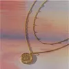Chains Happiest Travel Memory Jewelry Stainless Steel Zodiac Sign Pendant Necklace Ball Bead Choker Simple Style As Gift
