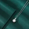 Kedjor Full Diamond Pendant Small Design Sense S925 Sterling Silver Necklace Wholesale LVBL1