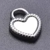 Pendant Necklaces 10pcs/lot Heart Lock Stainless Steel Charm Jewelry Making Craft Diy Trend Necklace Lover Supplies Bulk Item Wholesale