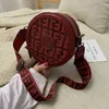 2024 novo designer feminino crossbody ombro retro estilo hong kong temperamento inclinado pequeno saco redondo