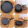 Tavalar Bakeware Mini Pan Pancake Tava Kahvaltı Ocak Mutfak için Küçük Sıcaklığa Dayanıklı Yapışmaz Kaplama