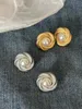 Stud Earrings Vintage Exquisite Fashion Round Pearl Embellished