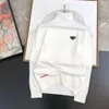 سترات رجال PRD مثلث شارة مصمم رجال سفن الصوفية رجل الرقبة عالية الرقبة صوف الصوف هوديي pullover turtlenect