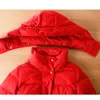 Damskie damskie parkas damskie koronkowe z kapturem kurtka zamek błyskawiczna puffer czarny czerwony niebieski płaszcz 4xl10xl 231108