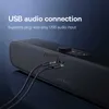 Bilgisayar Hoparlörleri Baseus DS10 Masa Masası Mini Soundbar Hoparlör Bluetooth 5.3 Üç Modlu Ses 3D Soundscape Surround Subwooferersound Box Dizüstü bilgisayar için PC YQ231103