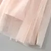 Flicka klänningar barn flickor prom klänning barn kjol sommar rosa mesh prinsessan flickas tank topp kväll outwear party vestido 2-13y