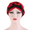 Gorros Hijab trenzados de África, suave y elástico de dos colores, turbante musulmán, sombrero de moda, gorro hiyab interior listo para usar