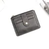 Card Holders Casual Men's And Women's Bag With Zippered Solid Color Change Business ID Clip