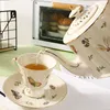 Tassen Keramik Kaffeekanne Tasse Libelle Biene Schmetterling Nachmittagstee Set Untertasse Englische Teekanne