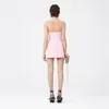 Casual Dresses Pink Strapless Tight-fitting Fishbone With Removable Rose Flower Corset Women's Dress 2023 Spring Fashion Sexy A-line