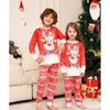 Family Matching Outfits Christmas Pamas Clothes Set Year Xmas Pyjamas Father Mother Kids Couples Look Sleepwear Outfit 231109