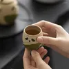 Mugs Creative Panda Tea Cup High Beauty Household Cute Rough Pottery Set Supplies Kawaii Gift Festival