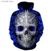 Heren Hoodies Sweatshirts Nieuwe Halloween Trui 3D Digital Printing Trui Herfst/Winter Capuchon Trui T231109