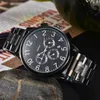 Pate Wrist Watches for men 2023 mens Watches All dials work Quartz Watch High Quality Top Luxury Brand Chronograph Clock Fashion Steel And leather Strap Montre one