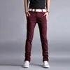 جينز الرجال الربيع الصيف سراويل المدينة غير الرسمية للطلاب المراهقين الذكور ضئيلة النحافة القطن سراويل طويلة