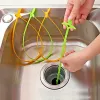45cm Pipe Dredging Brush Bathroom Hair Sewer Sink Cleaning Brushs Drain Cleaner Flexible Cleaner Clog Plug Hole Remover Tool