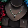 Necklace Earrings Set Fashion Beauty Unique Design Colorful CZ Bride For Party Parure Bijoux Femme Mariage Jewelry Accessories N-685