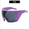 Nuovi occhiali da sole da ciclismo outdoor da uomo integrati con lenti super grandi antispruzzo per donna Sport con montatura grande circondata da occhiali da sole congiunti