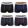 Sous-vêtements 4pcs / lot Modal Sous-vêtements pour hommes Plus Taille Boxer Loose Fat Guy Taille moyenne 9XL 8XL 7XL 6XL 5XL 4XL 3XL 2XL XL