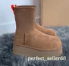 ugh tasman stövlar w ug klassiska dipper tofflor boot dipper kastanj fårskinn ultra mini plattform boot vinter mules kvinnor män slip-on skor mocka övre ull boot