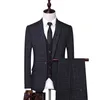 Mens Suits Blazers High Quality Suit Vest Byxor Plaid Fashion Business Gentleman Casual Formal Wear To Work Wedding Groomsmen Suit 231110