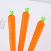 PCS القرطاسية الإبداعية الواقعي الجزرة Gel Pen Style محايد 0.5 مم أقلام توقيع أسود