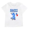 T-shirt Happy Birthday Football Crown 1-7 anni Stampa T-shirt per bambini Ragazzi 8-11 Numero Scarpe da ginnastica Design Tees Bambini Regalo divertente Baby Top 230410