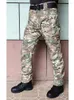 Wyścigowe spodnie męskie wodoodporne spodnie wojskowe kamuflaż z wieloma kuzaniami Męski Praca kombinezon
