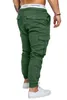 Herenbroeken Mode Multi-pocketbroek Geweven stof voor heren Casual cargobroek Effen elastische legging 231110