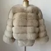 KEJINYUAN – manteau d'hiver en fausse fourrure pour femme, vestes naturelles, gilet en cuir chaud, 231109