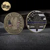 Arts and Crafts American Military Commorative Coin Farbe imitacja zabytkowa monetą pamiątkową monetą roku psa