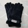 Designer Damen Herren Lederhandschuhe Schaffell helle weibliche Winter warme Mode winddichtes Frostschutzmittel im Freien