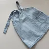 Vestidos de niña 1-5Yrs Baby Jean Suspender Dress Primavera Otoño Verano Infant Toddler Child Cotton Denim Strap Falda Traje Ropa