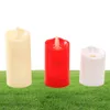 LED Flameless Candles 3st 6st Lights Battery Operated Plast Pillar Flicker Candle Light For Party Decor 2206065027068