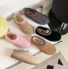 Tasman Slipper UG Bottes Automne Hiver Australie Designer Femmes Hommes Classique Tazz Slide Laine De Luxe Chaud Mini Plate-Forme Boot Doux Chaussures À La Mode Bottes En Coton Hiver