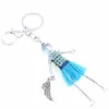 Keychains Charm Cute Big Brand Tassels Crystal Doll Keyrings Chain For Key Women Girl Decorative Keychain Pendant smycken Tillbehör