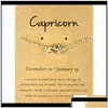 Bracelets De Charme Mode 12 Constellations Motif Du Zodiaque Avec Carte Alliage Or Horoscope Bracelet Pour Femmes Bijoux Cadeau Drop Delive Dhlg5