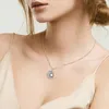 Pendant Necklaces CAOSHI Chic Moon Necklace For Women Delicate Imitation Opal Stone Jewelry Anniversary Bohemia Style Accessories Gift