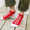 Socks Hosiery Fashion Funny Women s Men Harajuku Style Kawaii Shoe Print Cute Short Sock Gift For Women Drop 231110