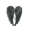 Pins Brooches Pins Fashion Jewelry Retro Angel Wing Brooch Inlaid Rhinestone Drop Delivery Dhqig Dhvk3