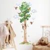 Pegatinas de pared Medición de altura de dibujos animados Árbol de hadas Pájaro Nube Etiqueta de la pared Vinilo Jardín de infantes Acuarela Tatuajes de pared Habitación de los niños Decoración del hogar 230410