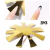 Nail Art Kit 2pcs Cutter Plate French Manicure Making Clipper Module MH88