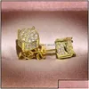 Other Earrings Jewelry S925 Sterling Sier Stud Earring Fine 2 Carats Fl Diamond 925 Bizuteria Orehini Gemstone 7R1Zw Drop Delivery Dhx6X