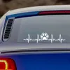 Nieuwe Hond Poot Hartslag Auto Sticker Leuke Dierenvoetafdruk Auto Body Decal Body Scratch Cover Stickers Muur Laptop Decoratie