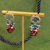 Strawberry Charm Fashion 2023 Oorbellen Bruiloft Sieraden Cadeau Hoge kwaliteit met doos